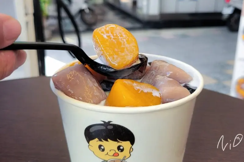 [台南中西區]芋圓大大Taroball純手工芋圓。一粒一匙超巨大芋圓視覺滿分!!