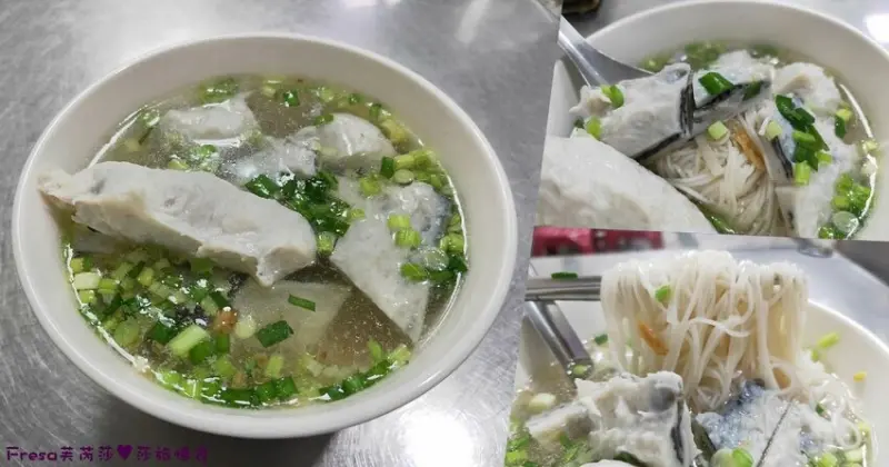 高雄麵館【阿德虱目魚專賣店】平價多料在地小吃│獨特魚肚丸/魚丸/魚皮綜合湯＋麵線.湯頭鮮甜又大碗│高雄火