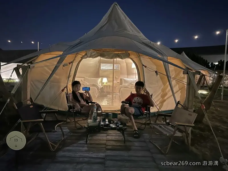 【台中】「蟬說：夕陽漫漫．全台最美，高美溼地親子豪華露營，一泊二食+午茶，還有夜間生態導覽（潮嶼餐廳/