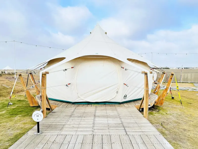 【蟬說：夕陽漫漫】台中清水高美濕地豪華露營！一泊二食免搭帳懶人露營～小朋友最愛的夜間生態導覽活動！