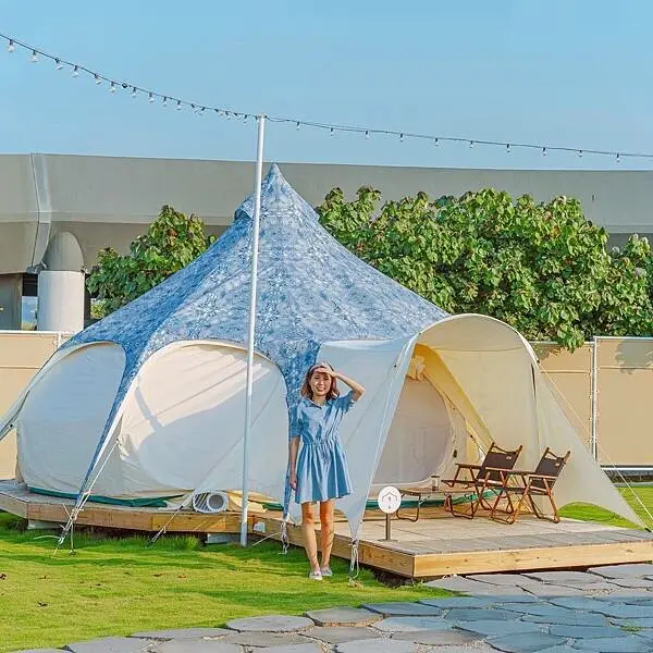 全台唯一濕地主題豪華露營，位於高美濕地的超美波西米亞風帳篷，邊看夕陽邊享用特色濕地晚餐Buffet，台中住宿推薦 | 【台中 清水區】蟬說：夕陽漫漫