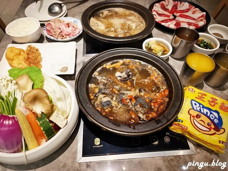 台中市西屯區萬客什鍋國安店｜經典燒酒烏骨雞鍋／人氣石頭鍋物系列必吃