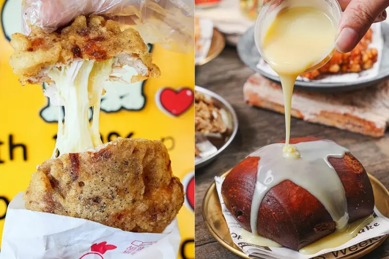 社頭新店！限量爆漿起司雞排開店就秒殺、炸黑糖饅頭淋上煉乳超邪惡、脆皮雞排65元厚實又鮮嫩，心口福脆皮雞排