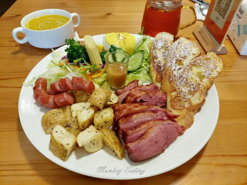 【台中北屯】穅村早午餐│平價大份量早午餐，復古鄉村風巷弄美食，份量多新鮮好吃免服務費 - 貪吃猴的幻想