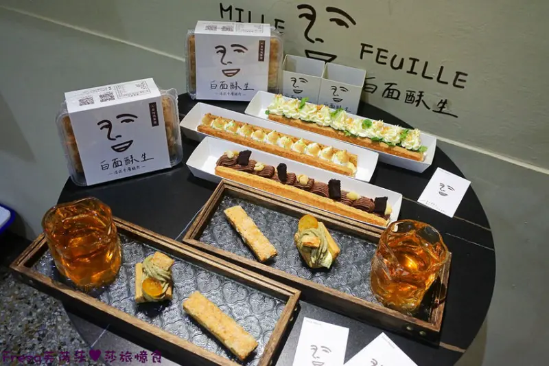 台南甜點【白面酥生 法式千層脆片】層層酥脆華麗法式千層髮夾.台南伴手禮甜香酥脆│限量預約外帶制│赤崁樓│