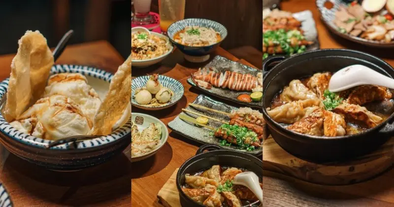 創意餃子餐酒館，紅遍煎餃屆的薄皮煎餃，餃子創意甜點必點，公館台式餐酒館 | 【台北 中正區】阿薄郎台式小酒館-台北二郎公館店