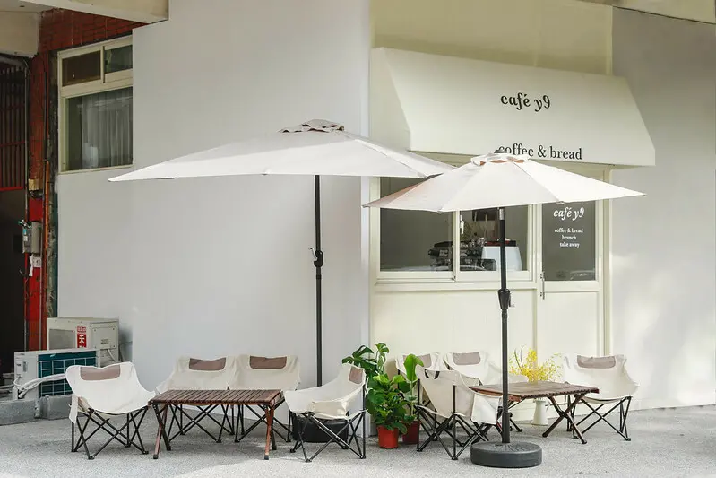 【中壢/美食】COTD之奶白色露營風早餐/咖啡店 Cafe y9戶外咖啡店