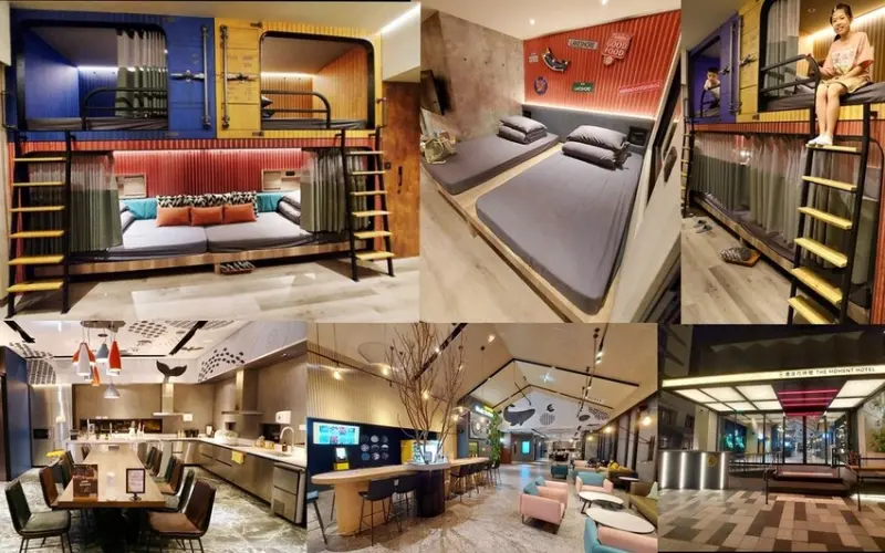 花蓮-煙波花時間  💕閨密花時間六人房丨貨櫃造型背包房丨親子•背包客