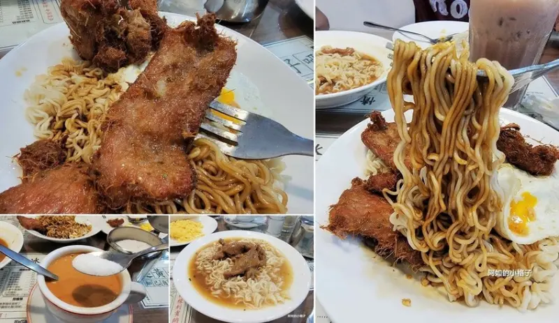 濃濃港味 中午用餐人潮滿滿 傳統港式口味 情義冰室