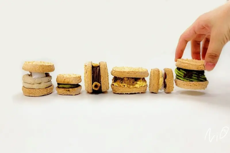 [糕餅禮盒]Some_crème一些奶油 達克瓦茲&韓式馬卡龍專賣。小山園抹茶奶酥/法芙娜榛果/海苔肉鬆鹹蛋黃/手沖泰奶麻糬/奶茶QQ燕麥