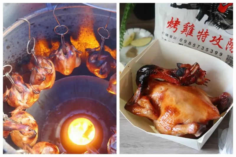 只能用Line預訂的流浪烤雞(桶仔雞) 鮮嫰多汁的雞肉 好美味！