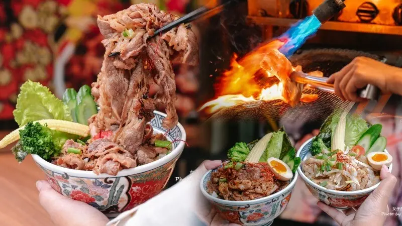 肉食控必吃！現點現做香噴噴直火炙烤燒肉丼飯140元就有附雞湯、飲料、霜淇淋無限吃到飽