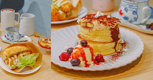 大推特製舒芙蕾與焦糖布丁，甜點輕食都有、以及自己烘豆的限量精品手沖咖啡，新莊咖啡廳推薦 | 【新北 新莊區】日活咖啡 Nikkatsu