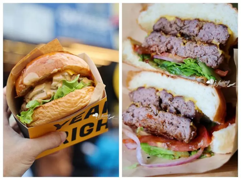 Yeah Right Food Truck 美式漢堡行動餐車 超邪惡重量級雙層起士牛肉堡