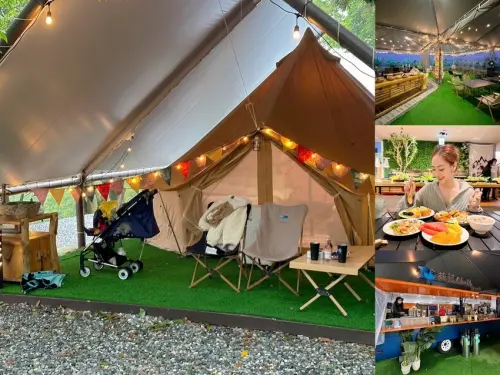 台北懶人豪華露營《趣兒Chill：藍鵲菲菲》一泊三食！清晨被日出美景、藍鵲叫聲喚醒，陽明山露營入住山林菲