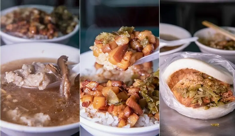 【萬華小吃系列-梧州街美食之五】三十年全家福魯肉飯.酸菜魯肉飯.肉羹.刈包