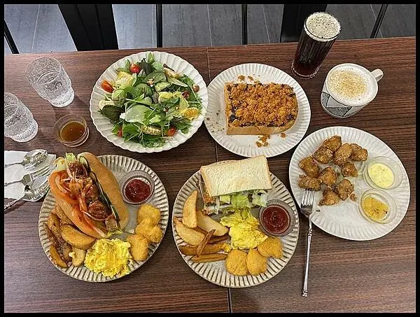 【一中早午餐推薦】【嚐再食物所 Brunch&Coffee】藏在一中商圈巷子內的好吃食物所🍴 每一口都吃得到