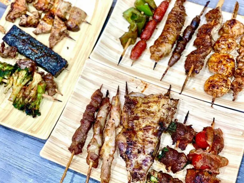 柒串燒-逢甲夜市必吃串燒推薦，食尚玩家報導的台中串燒！