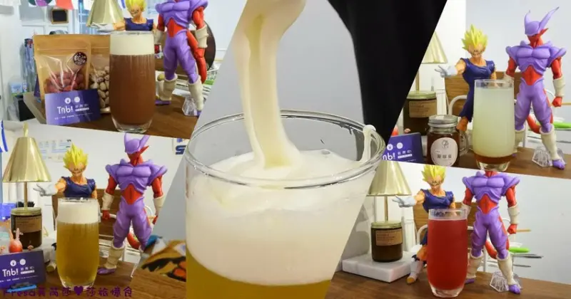 台南飲料【Tnb飲品概念館】卡通公仔和餐飲複合店.鹹甜奶蓋茶香氣好好喝│自產蜂蜜│東區美食