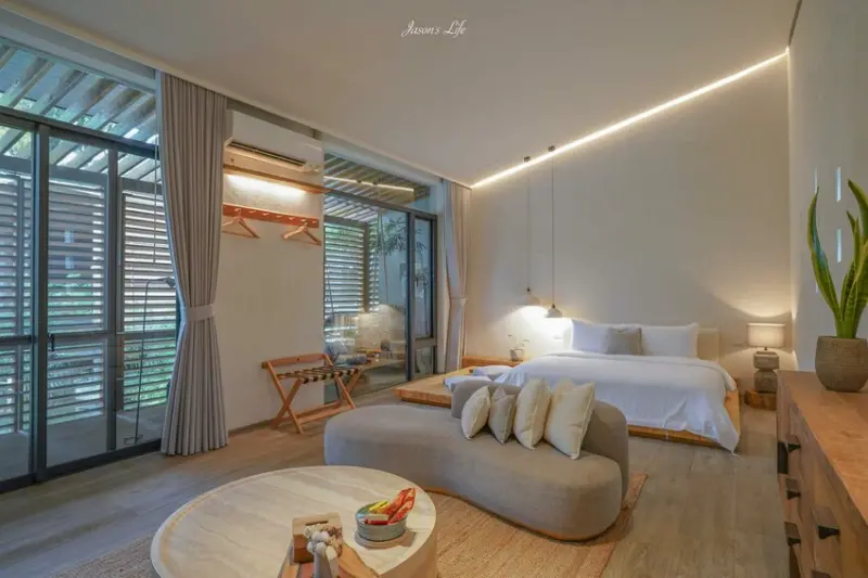 【新竹峨眉｜住宿】拾月山房。新竹峨眉山林民宿推薦，侘寂清水模風格villa，遠離塵囂度假放鬆