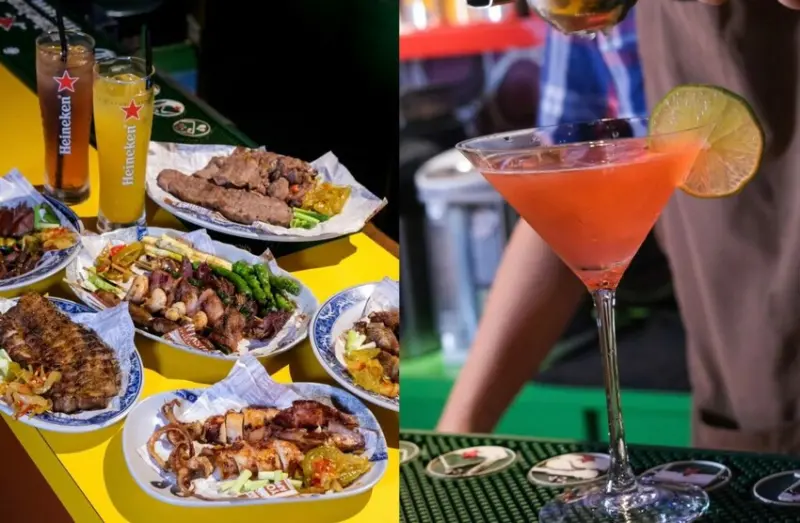 【台中美食】大叔麥擱烤｜宵夜場銅板價炭火串燒，用絕美調酒微醺CHILL一下 ! - 肉依小姐吃什麼