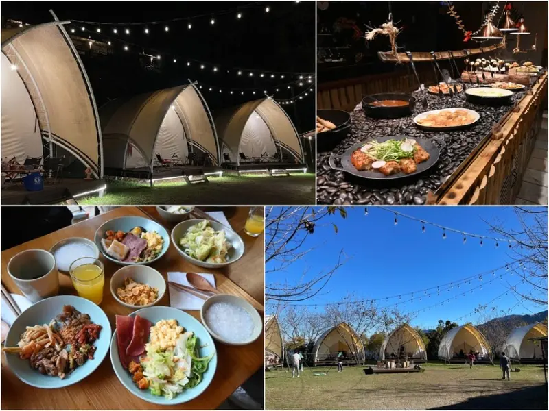 [新竹五峰鄉]懶人露營首選！蟬說霧繞 Chanshuo Woorao一泊二食吃飽飽 晚上睡覺沒煩惱～豪華帳篷/小木屋