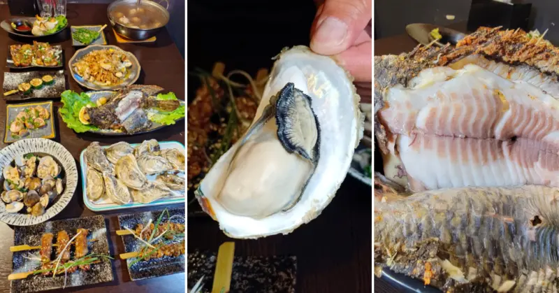 台南美食【鳳道居食屋】東石大鮮蚵│鹽烤台灣鯛│新鮮不用多調味│串燒│台南居酒屋│大林國宅美食推薦