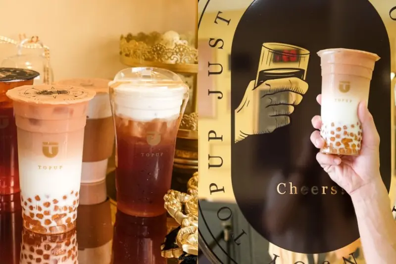 逢甲手搖「序序茶TOPUP」在地莊園英式紅茶，糖漬檸檬的酸甜香滋味超繞喉！