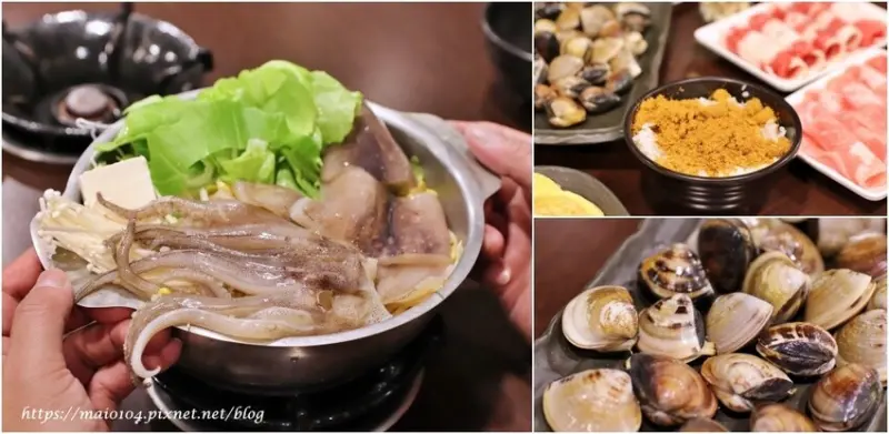 八德美食｜新時代百元小火鍋～自助吧提供白飯、冷熱飲、爆米花、冰淇淋無限享用，一整隻魷魚的霸王魷魚鍋超