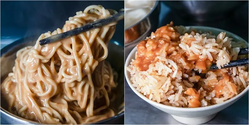 【宜蘭羅東麵店】羅東老店發哥麻醬麵.麻醬麵.油飯.今早の注文はどっち?