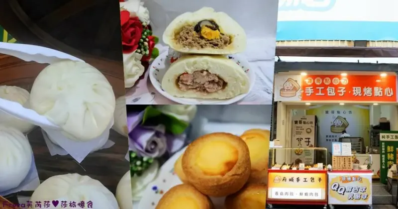 台南伴手禮【寶哥點心坊】國華街散步小食.現蒸包子超飽餡.濃醇乳酪球冰過更好吃│海安路商圈│中西區美食