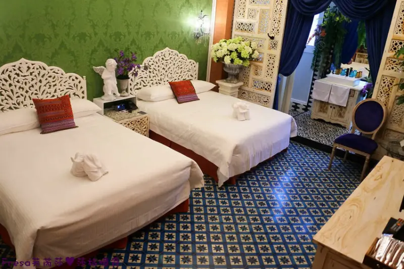 嘉義飯店【安娜與國王酒店】泰國叢林裝潢擺設超高雅奢華.攝影棚拍泰式美景.泰國早餐好好吃│東菜市場│嘉義住