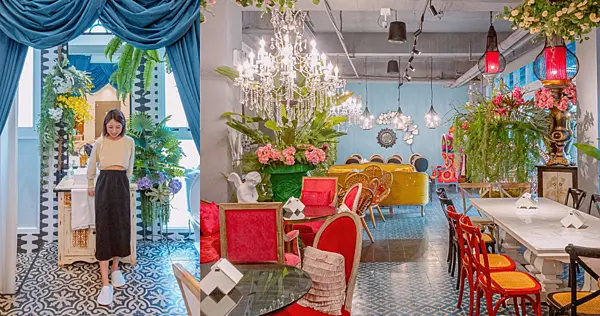 從泰國運來的泰國皇室風格，大量植栽、華麗復古，超好拍的住宿，連早餐都是泰式早餐！台灣特色住宿推薦 | 【嘉義 東區】安娜與國王酒店