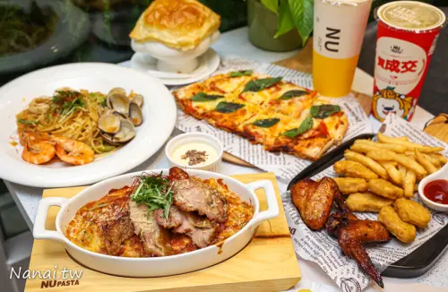 新開幕！NU PASTA員林店喬遷全面升級，韓系潔白裝潢好美，超Q機器人送餐，餐點平價免收服務費