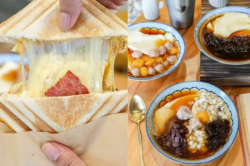 豆花每天手工製作，太晚來吃不到！厚厚大塊豆花Ｑ嫩綿密，還有方塊粉圓外面吃不到，搭配熱壓吐司升等套餐不用百元