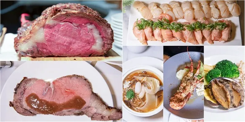 【台北飯店吃到飽】台北漢普頓酒店-洛可可茶苑自助餐.龍蝦.鮑魚.魚翅羹主廚推薦三選一.厚切肋眼牛排.炙燒握