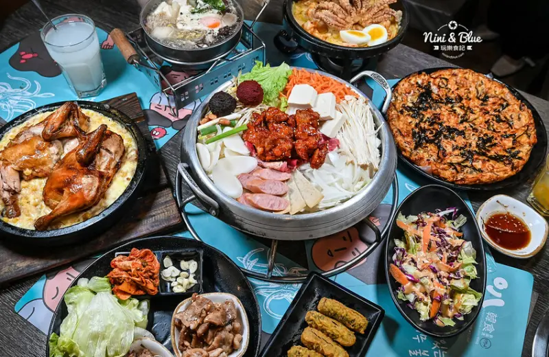 員林韓式料理推薦，2人豪華套餐大飽足，每月壽星優惠招待小菜、寵物友善餐廳－妮妮布魯