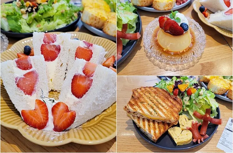 台中咖啡館｜隱藏旱溪河畔的溫馨景觀早午餐，價格平實還有季節限定草莓三明治！！