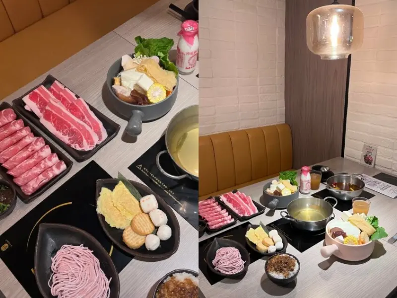 天母美食 | 大葉高島屋餐廳推薦。汆鍋上選鍋物。特色湯底個人火鍋、海陸火鍋套餐