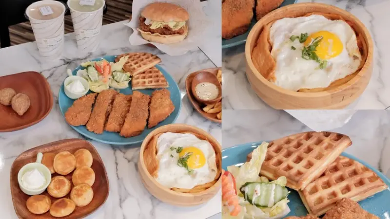 【板橋早餐推薦】早安公雞農場晨食-板橋實踐店～板橋平價早午餐～板橋不限時充電餐廳～