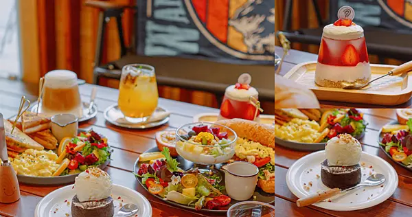 中友百貨旁、隱藏巷弄的高顏值咖啡廳，質感草莓富士山、大份量早午餐，台中必吃早午餐 | 【台中 北區】在哪裡 ZaNaLi cafe