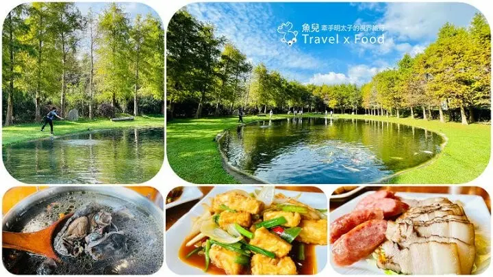 漫步落羽松林裡的浪漫心型池，餵魚、散心、美食與美景相伴的「大樂之野景觀餐廳」 @魚兒 x 牽手明太子的「視」界旅行