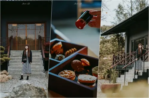 【台中北屯｜美食】枯山円敷YEN KARESAN。預約制，大坑枯山水日式庭院、黑色侘寂環境，金箔午茶組儀式感十