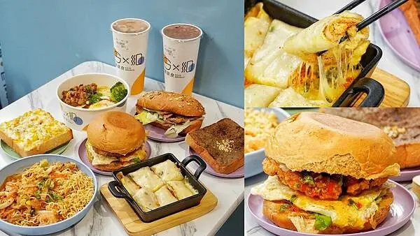 舞晨食-台中西屯早午餐推薦，鄰近逢甲大學的高平價早午餐店，超推會拔絲的鐵板起司蛋餅，另外炒泡麵跟打拋豬飯也吃得到