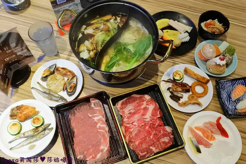 台南日式【東加和漢創作料理】和漢料理+壽喜燒鴛鴦鍋超過百種美味吃到飽.現夾活蝦三目蟹任你吃│台南市政府│安平美食 - Fresa芙芮莎♥莎旅憶食