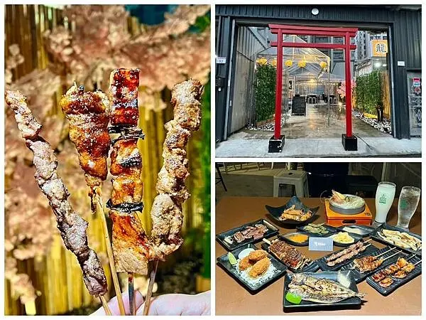 （八德美食）饗開Bar日式居酒屋～新開幕桃園居酒屋～日式鳥居一秒偽出國！現烤可口串燒、大份量烏龍麵、特製小菜通通吃起來～饗開菜單