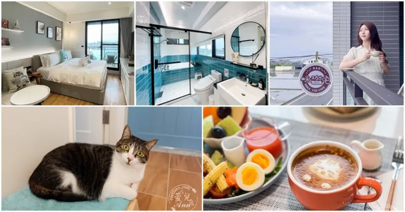 開箱|咪珈宅Mika咖啡民宿 質感裝潢與浴缸好愜意 七隻貓咪溫馨電梯民宿 宜蘭貓奴民宿推薦 - 萱兒Ann玩樂生活