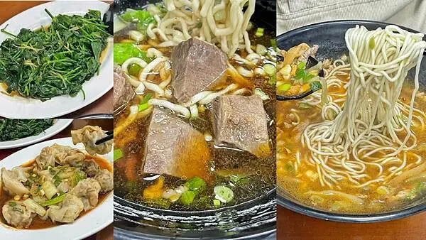 鮮福牛麵食館｜鳳山區美食｜厚塊牛肉麵｜現炒榨菜肉絲湯麵很特別