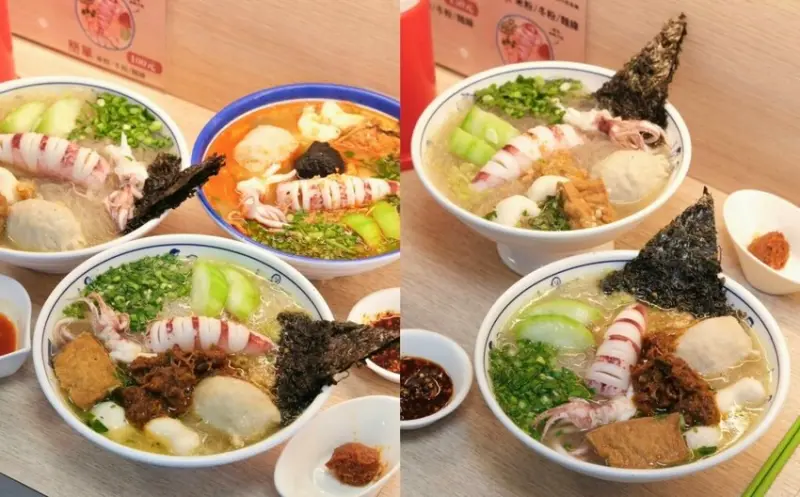 澎發號｜整尾澎湖直送小卷海鮮米粉，雞白湯結合海味熬煮甘甜入魂! - 肉依小姐吃什麼