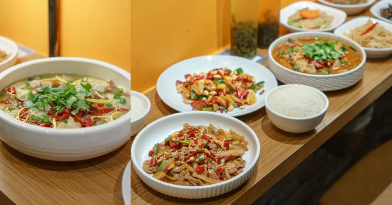 一人也能享用的酸菜魚！正宗道地的四川料理，水煮牛、椒麻雞皆是大推，小巨蛋美食推薦，台北川菜外帶 | 【台北 松山區】成都滿庭芳 川式料理